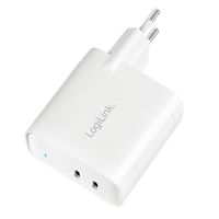 LogiLink PA0283 USB-oplader Binnen, Thuis Aantal uitgangen: 2 x USB-C bus (Power Delivery) USB Power Delivery (USB-PD) - thumbnail