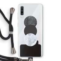 Marmeren cirkels: Samsung Galaxy A70 Transparant Hoesje met koord