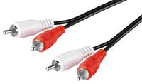 Goobay 50028 audio kabel 1,5 m 2 x RCA Zwart