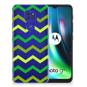 Motorola Moto G9 Play | E7 Plus TPU bumper Zigzag Groen