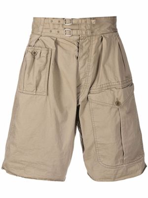 Maison Margiela short à poches cargo - Marron
