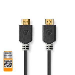 Premium High Speed HDMI-Kabel met Ethernet | HDMI-Connector - HDMI-Connector | 5,00 m | Antraciet