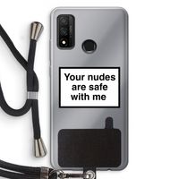 Safe with me: Huawei P Smart (2020) Transparant Hoesje met koord