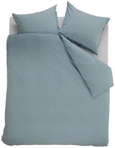 Ambiante Dekbedovertrek Uni Cotton Blue-Lits-jumeaux (260 x 200/220 cm)