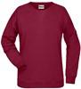 James & Nicholson JN8021 Ladies´ Sweat - /Wine - M