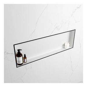 Wandnis Solid Surface Easy | In- en opbouw | 30x90x8 cm | 1 vak | Urban/Talc
