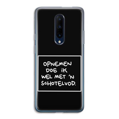 Schotelvod: OnePlus 7 Pro Transparant Hoesje