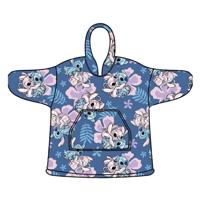 Stitch hoodie poncho maat XS - L - polyester