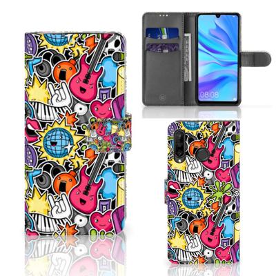 Huawei P30 Lite (2020) | Wallet Case | met Pasjes | Punk Rock