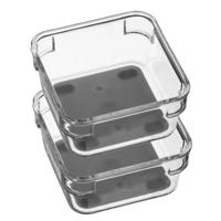 Keuken lade organizer bakje - Set van 4x stuks - 1-vaks - Tidy Smart serie - kunststof - 9 x 9 x 4,5