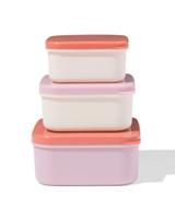 HEMA Snackboxen terra - 3 stuks (roze)