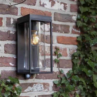 Buitenlamp &apos;Flair&apos; glas metaal vierkant solar