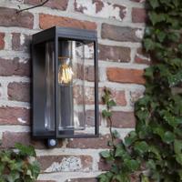 Buitenlamp &apos;Flair&apos; glas metaal vierkant solar