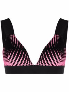 Rabanne brassière de sport à effet dégradé - Noir