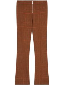 Stella McCartney pantalon slim à motif Prince de Galles - Marron