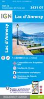 Wandelkaart - Topografische kaart 3431OT Lac d'Annecy | IGN - Institut Géographique National