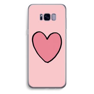Hartje: Samsung Galaxy S8 Plus Transparant Hoesje