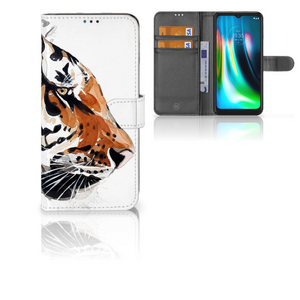 Hoesje Motorola Moto G9 Play | E7 Plus Watercolor Tiger