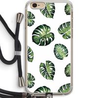 Tropische bladeren: iPhone 6 PLUS / 6S PLUS Transparant Hoesje met koord