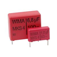 Wima 1 stuk(s) MKT-foliecondensator Radiaal bedraad 100 V/DC, 63 V/AC 10 % (l x b x h) 10.0 x 2.5 x 7.0 mm