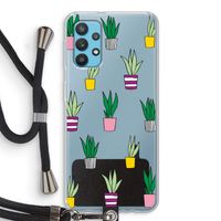 Sanseveria: Samsung Galaxy A32 4G Transparant Hoesje met koord