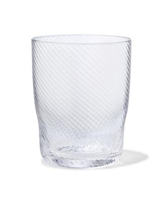 051 Waterglas Bergen Glas Twist Reliëf (transparant)