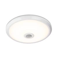 LED Plafondlamp - Bewegingssensor & Schemerschalelaar - Rond - Ø29 cm - 12 watt - 1160 Lumen - 4000K neutraal wit - Wit - IP20 voor binnen
