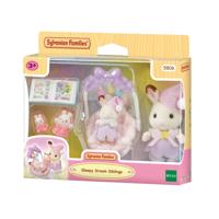 Sylvanian Families Chocolade Konijn slaperige droomset broer en zus 5806