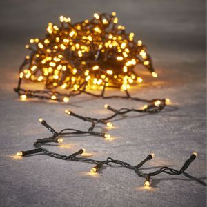 Kerstverlichting lichtsnoeren - 2x st - 80 lampjes - 600 cm - warm wit