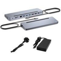 I-tec USB-C Metal Ergonomic 3x 4K Display Docking Station with Power Delivery 100 W + Universal Char - thumbnail
