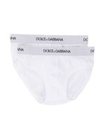 Dolce & Gabbana Kids lot de deux culottes - Blanc - thumbnail