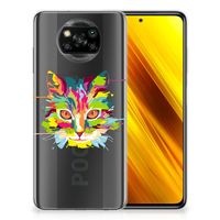 Xiaomi Poco X3 | Poco X3 Pro Telefoonhoesje met Naam Cat Color