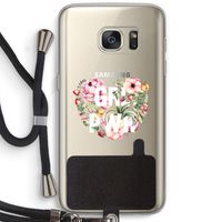 GRL PWR Flower: Samsung Galaxy S7 Transparant Hoesje met koord