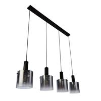 Searchlight Zwarte hanglampSweden 4-lichts - 88910-4BK