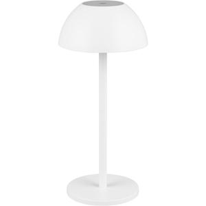 LED Tafellamp - Trion Rado - 1.7W - Warm Wit 3000K - Oplaadbare batterijen - Mat Wit - Kunststof
