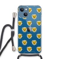Leeuwenkoppen: iPhone 13 Transparant Hoesje met koord Leeuwenkoppen: iPhone 13 Transparant Hoesje met koord