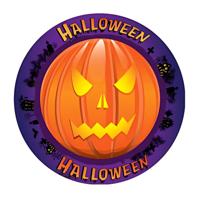 Halloween bierviltjes - 25x stuks - pompoen - karton - dubbelzijdig