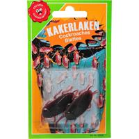 Nep kakkerlakken - 2x - fopartikelen - kunststof - Horror insecten