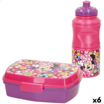 Lunchbox Minnie Mouse 380 ml 17 x 5,5 x 13,5 cm Fles (6 Stuks)