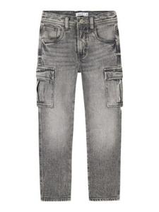 Name it winter cargo jeansbroek jongens - grijs - tapered fit - NkmSilas