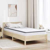 Matrassen Wit, Grijs 90 x 190 cm Gebreide stof