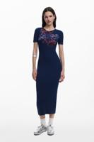 Botanic-jurk M. C. Lacroix - BLUE - L