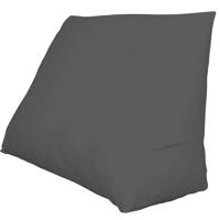 Leen Bakker - Polydaun Sloop Voor Bedzitkussen - Antraciet - 65x30 Cm - Katoen - Grijs