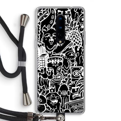 Vexx Black Mixtape: OnePlus 8 Transparant Hoesje met koord
