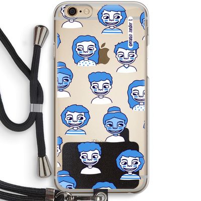 Gezichtjes: iPhone 6 / 6S Transparant Hoesje met koord