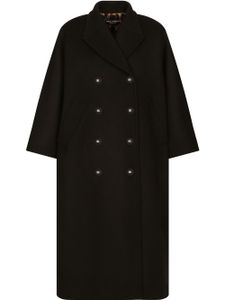 Dolce & Gabbana manteau à boutonnière croisée - Noir