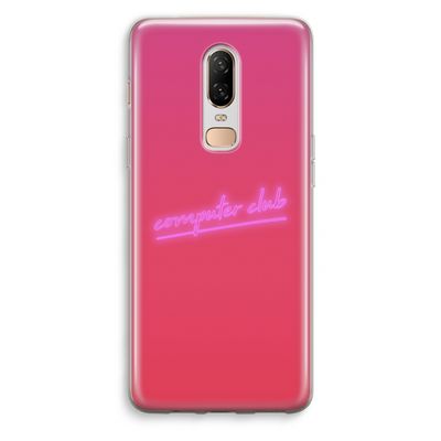 Vice Glow: OnePlus 6 Transparant Hoesje