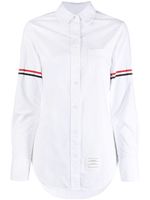 Thom Browne chemise à rayures RWB - Blanc - thumbnail