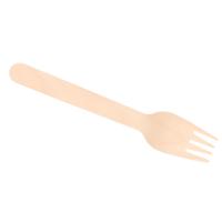 Wegwerp vorkjes - 25x stuks - hout - 16 cm - hout - BBQ / picknick bestek Wegwerp vorkjes - 25x stuks - hout - 16 cm - hout - BBQ / picknick bestek