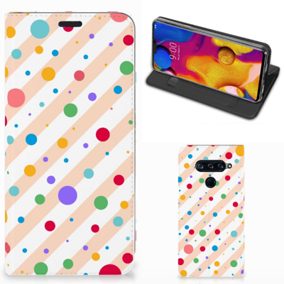 LG V40 Thinq | Hoesje met Magneet | Dots
